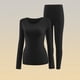 thumbnail image 5 of Camiseta interior térmica modal ultrafina para mujer con cuello redondo y mangas largas (L), 5 of 5