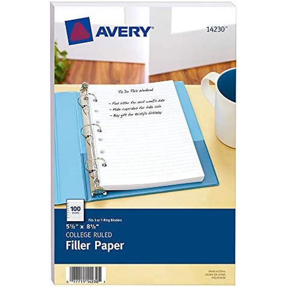 Mini Binder Filler Paper