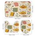 thumbnail image 3 of TEMU Tea Time Cozy Vibes Shower Curtain Waterproof Bathroom Curtain Anti-slip Bath Mat Set Toilet Rugs Carpet, 3 of 6