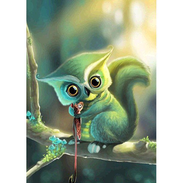 Taladro Pintura Diamante (DF3390) 5D DIY Bordado de punto de cruz de dibujos animados completos (z884) 30x40cm Hugtrwg Para estrenar