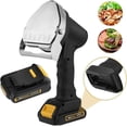 thumbnail image 3 of Couteau Électrique Commercial pour Kebab, Couteau Turc Professionnel Sans Fil pour Shawarma, avec Pelle à Viande pour Rôtissoire et 2 Lames, Épaisseur Réglable 0-8 mm - Idéal pour Restaurant Barbecue (1 Pcs), 3 of 7