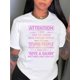 thumbnail image 1 of Medium Stretch Cotton Blend Women's Casual Slogan Graphic T-Shirt - Attention Out of Order Print, Crew Neck, Short Sleeve, All Season Top, 1 of 6