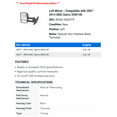 thumbnail image 2 of Left Mirror - Compatible with 2007 - 2014 GMC Sierra 3500 HD 2008 2009 2010 2011 2012 2013, 2 of 2