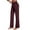 03-Vintage Red, variant on MINTREUS Wide Leg Pants Woman Stretch Casual Trousers with Multi-Pockets Loose Button Work Dress Pants Fall Outfits