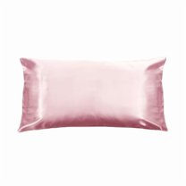 Morning Glamour 852408007354 20 x 36 in. King Size Signature Satin Pillowcases, Pink - Pack of 2