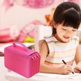 thumbnail image 1 of Meitianfacai Large Capacity Student Pencil Case Compartment Stationery Storage Bag Macaron Color Stationery Pen Bag Multifunctional Storage Pencil Case(Red), 1 of 6