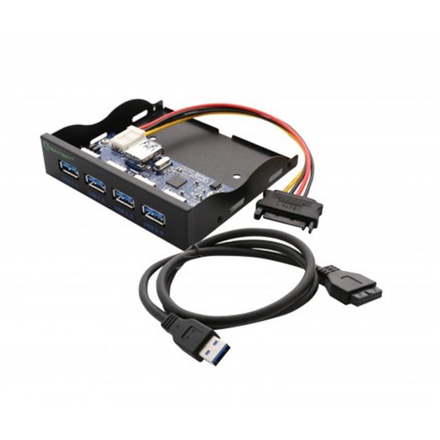 Panneau avant du Concentrateur USB 3.0 4 Ports de 3,5 Po