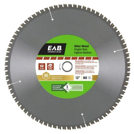 

Exchange-A-Blade 1018432 12 in. x 80 Teeth Finishing Miter Industrial Recyclable Exchangeable Saw Blade