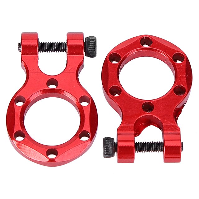Piezas de decoración de gancho de remolque de Metal RC, 2 uds., aptas para TRAXXAS TRX-4 1/10 RC Crawler (rojo)