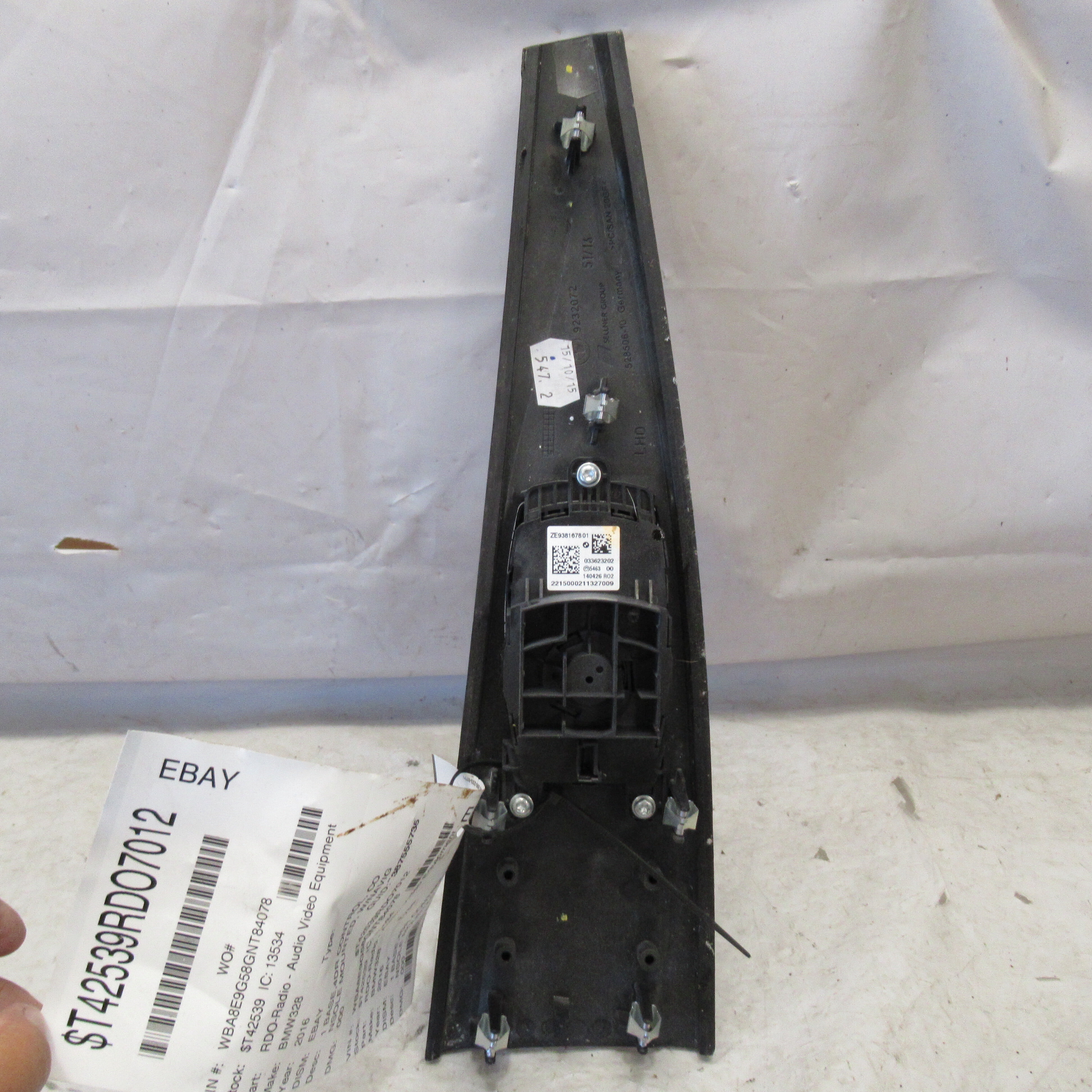 Pre-Owned 2014 2015 2016 2017 2018 BMW 328i Radio Control Console Mount OEM - Verify Specific Vehicle Fitment In Description - (Good)