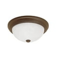 thumbnail image 3 of Millennium Lighting 11" 2 Lights Metal Flushmount Light in Satin Nickel, 3 of 7