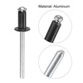 thumbnail image 4 of Unique Bargains Rivets Aveugles à Tête Ronde Plate en Aluminium de 5 Mm x 10 Mm, Pack de 25 Noir, 4 of 5
