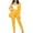 Yellow, variant on Odeerbi Shirts Sets for Women Business Attire 2 Piece Outfits 2025 Long Sleeve Coats Tops Solid Long Pants Sets Red