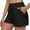 j8-Black, variant on LIIPEE Womens Shorts Athleisure Solid Color Mid Elastic Waist Running Female Pull-On Active Fit Casual Summer Comfortable Fashion Breathable Soft Daily Side Opening Shorts,S