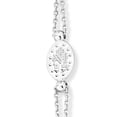 thumbnail image 5 of Miabella 925 Sterling Silver Italian Natural Black Spinel Rosary Cross Charm Bead Bracelet for Women, Adjustable Link Chain, Handmade in Italy (Length 6 to 7 Inch), 5 of 7