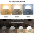 thumbnail image 2 of 2-Pack E27 Rechargeable LED Bulbs with 3 Color Temperatures, Remote Control and Timer Function for Home Desk Lamps, 2 of 4
