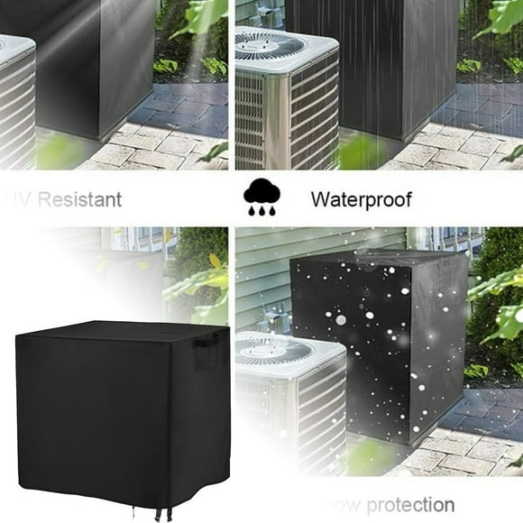 Tres tamaños diferentes de fundas protectoras que pueden utilizarse para cubrir camas de jardín al aire libre Fundas de apoyo para invierno Fundas de madera resistentes para aires acondicionados ...