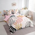 thumbnail image 3 of Manfei Setch Flower Floral Twin Bedding Sets 7-Piece,Abstract Geometric Aesthetic Bedding Comforter Set,Pink Black Sheet Sets For Adults,Super Cozy Room Decor,Reversible, 3 of 8