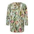 thumbnail image 5 of Athletic Tops Women Short Sleeve Animal Print Blouses for Women Button Down Shirts for Women Lounge, 5 of 5