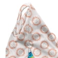 thumbnail image 5 of Abstract Lounger Chair Bag, Hand Drawn Sun with Mini Heart Motifs, High Capacity Storage with Handle Container, Lounger Size, Coconut Salmon, by Ambesonne, 5 of 5