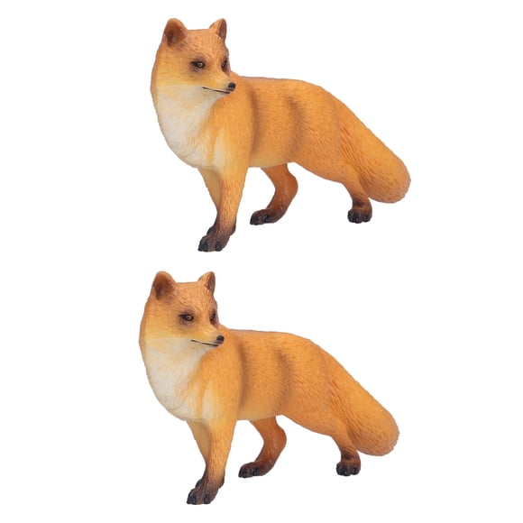 Modèle de renard réaliste, figure de renard réaliste PVC pour les enfants