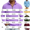 thumbnail image 3 of Yaoyar Mens 1/4 Zip Shirts Fashion Textured Golf Tshirt Classic Plain Long Sleeve Vintage Trendy Tops Spring Clothing, 3 of 7