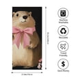 thumbnail image 4 of ZFLMY Travel Swimming Bath Towel for Adults Women Men - Groundhog Bow Flowers Print Ultra-Soft Microfiber for Bathroom Beach Yoga Camping Hiking 55.1x27.6in, 4 of 7