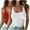 White/Red, variant on Wyobmus 2PC Womens Tank Top Sleeveless Ribbed Knit Basic Cami Shirts Summer Spaghetti Straps U Neck Fitted Casual Tops Blouse S-5X White/Red