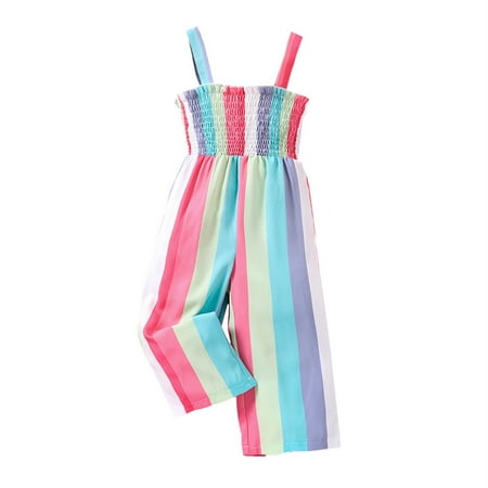 

2DXuixsh Clothes Baby Summer Girl Floral Jumpsuit Outfit Summer Toddler Clothes Girl Baby Girl Peach Romper Girls Pajama Sets Girls Clothes Kids Set A Size 3-4 Years