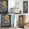 thumbnail image 6 of Yellow Sunflower Leaves Fabric Shower Curtain Plant Floral Black Washable Shower Curtains for Bathroom, Waterproof Bath Curtain with Hooks Home Decor 72x84in, 6 of 8