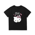 thumbnail image 3 of Hello Kitty algodón niños Linda camiseta de dibujos animados niñas bebé camisetas de manga corta ropa de verano para niños nuevo estilo camisas de fondo, 3 of 5