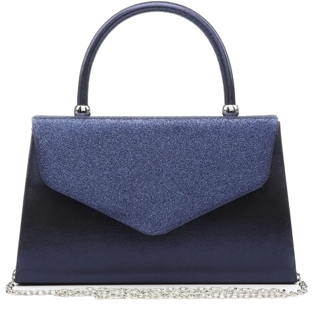 Bolso de noche Dasein para mujer, bolso de fiesta, monederos de boda, azul marino