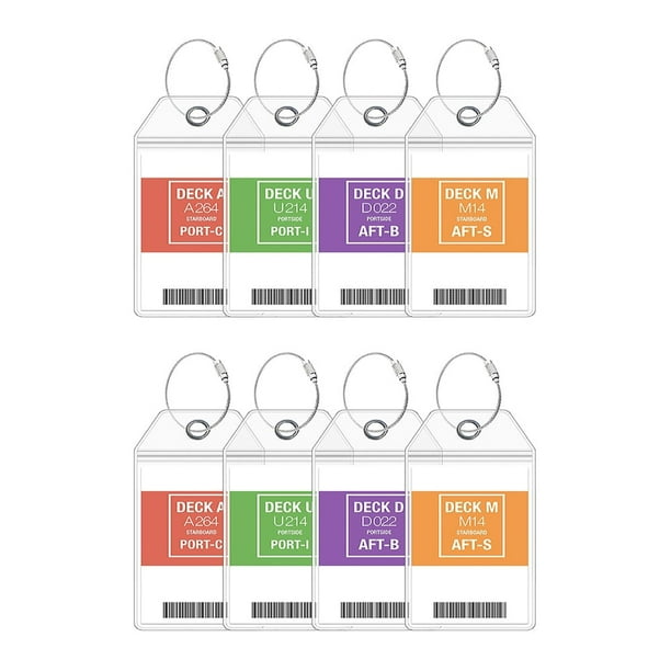 Ojal de metal seguro, los soportes para etiquetas de equipaje de crucero brindan un método de fijación resistente, las etiquetas de equipaje reutilizables ofrecen soluciones de viaje rentables y