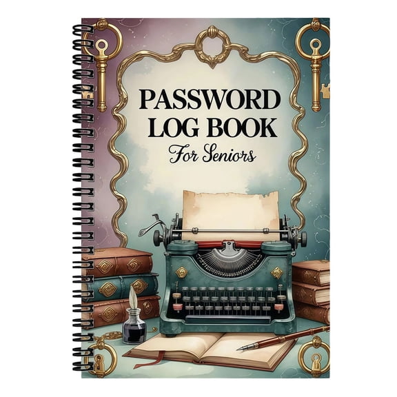 Password Logbook And Internet Organizer - Notebook for Recording Website Logins, Usernames, And Passwords, Lined Journal for Home And Office Security Ciozy