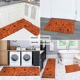thumbnail image 5 of Halloween Orange Spider Web Pattern Kitchen Rugs Sets Of 2,Anti Fatigue Kitchen Mat Rugs Non Slip Washable,Decorative Kitchen Floor Mats for Kitchen,Sink,Laundry,17"x30"+17"x47", 5 of 7