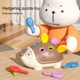 thumbnail image 2 of Rvidsgi Matching Sorter Toy Hedgehog Concentration Training Digital Awareness Hand-eye Coordination Interactive Game Kids Sensory Toys Kindergarten Toys, 2 of 7