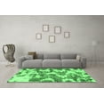 thumbnail image 3 of Ahgly Company Indoor Rectangle Abstract Emerald Green Modern Area Rugs, 2' x 5', 3 of 4