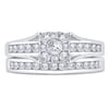 1 Carat T.w. Square Diamond 10kt White G