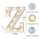 thumbnail image 2 of Luces LED para marquesina con letras, 26 letras del alfabeto iluminadas, letrero con números y letras para bodas, fiestas de cumpleaños, lámpara navideña a pilas, luz nocturna, decoración para el hoga, 2 of 5