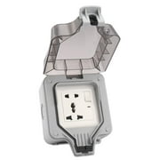 Outdoor Wall Socket Outlet Polypropylene Elerical Supplies Garage 5 Holes with Switch