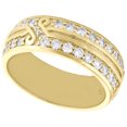 thumbnail image 3 of 14K Yellow Gold Round Diamond Eternity Wedding Band 8mm Infinity Ring 1.74 CT., 3 of 6