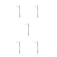 thumbnail image 1 of pitrice Model Railway Lamp Classical Pathway Single-Head Lightweight Ladder Streetlights Miniature Outdoor LED Metal Lamppost Silver（White Light） 5Set, 1 of 6