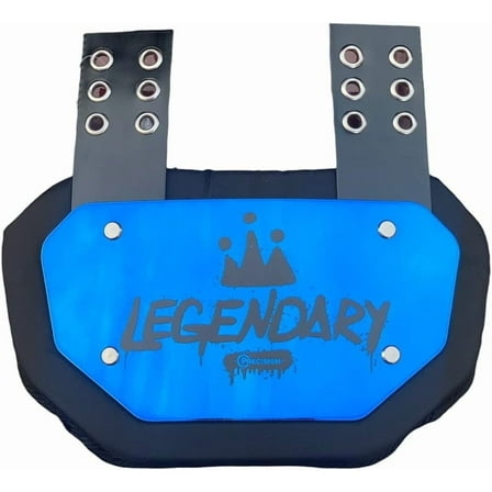 Precision Back Plate - Rear Protector Lower Back Pads for Football Players - Chrome Series