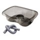 thumbnail image 1 of Lavabo para lavar el cabello, lavabo para bañera, mascota transparente alta para discapacitados, gris, 1 of 8