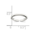 thumbnail image 2 of 925 Sterling Silver Solid toe ring 2mm Wide toe ring for Women - .9 Grams, 2 of 2