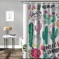 thumbnail image 2 of Orinice  Kids Shower CurtainGirls Rainbow Shower Curtains Colorful Cute Flamingo Pineapple Cactus for Bathroom Decoration Set Waterproof Polyester Fabric 36x72, 2 of 7