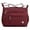Burgundy, variant on Women Shoulder Handbag Roomy Multiple Pockets Bag Ladies Crossbody Purse Fashion Tote Top Handle Satchel