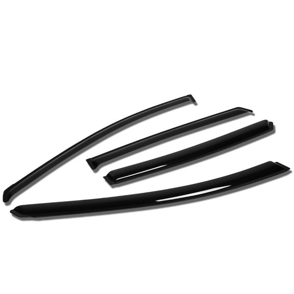 DNA Motoring WVS-T2-0165 For 2004 to 2010 Prius XW20 4pcs Window Vent Visor Deflector Rain Guard (Dark Smoke) 05 06 07 08 09