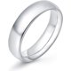 thumbnail image 3 of Anillos de acero inoxidable de 2mm, 4mm y 6mm para mujeres y hombres, cúpula lisa de alto pulido, alianza de boda plateada/dorada/oro rosa, ajuste cómodo, 3 of 5