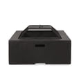 thumbnail image 5 of Aruda Outdoor Lightweight Concrete Square Wood Burning Fire Pit Dark Gray, 5 of 9